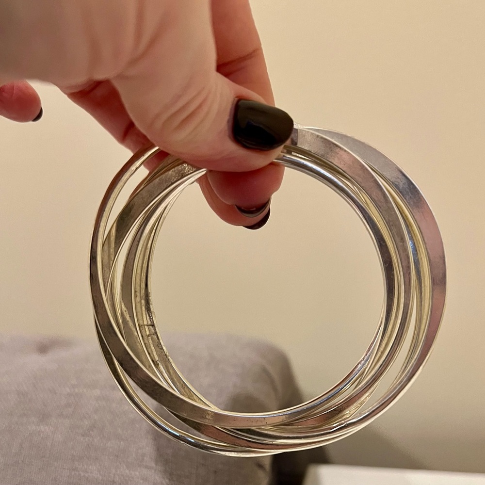 Silver bangles - Picture 2 of 2